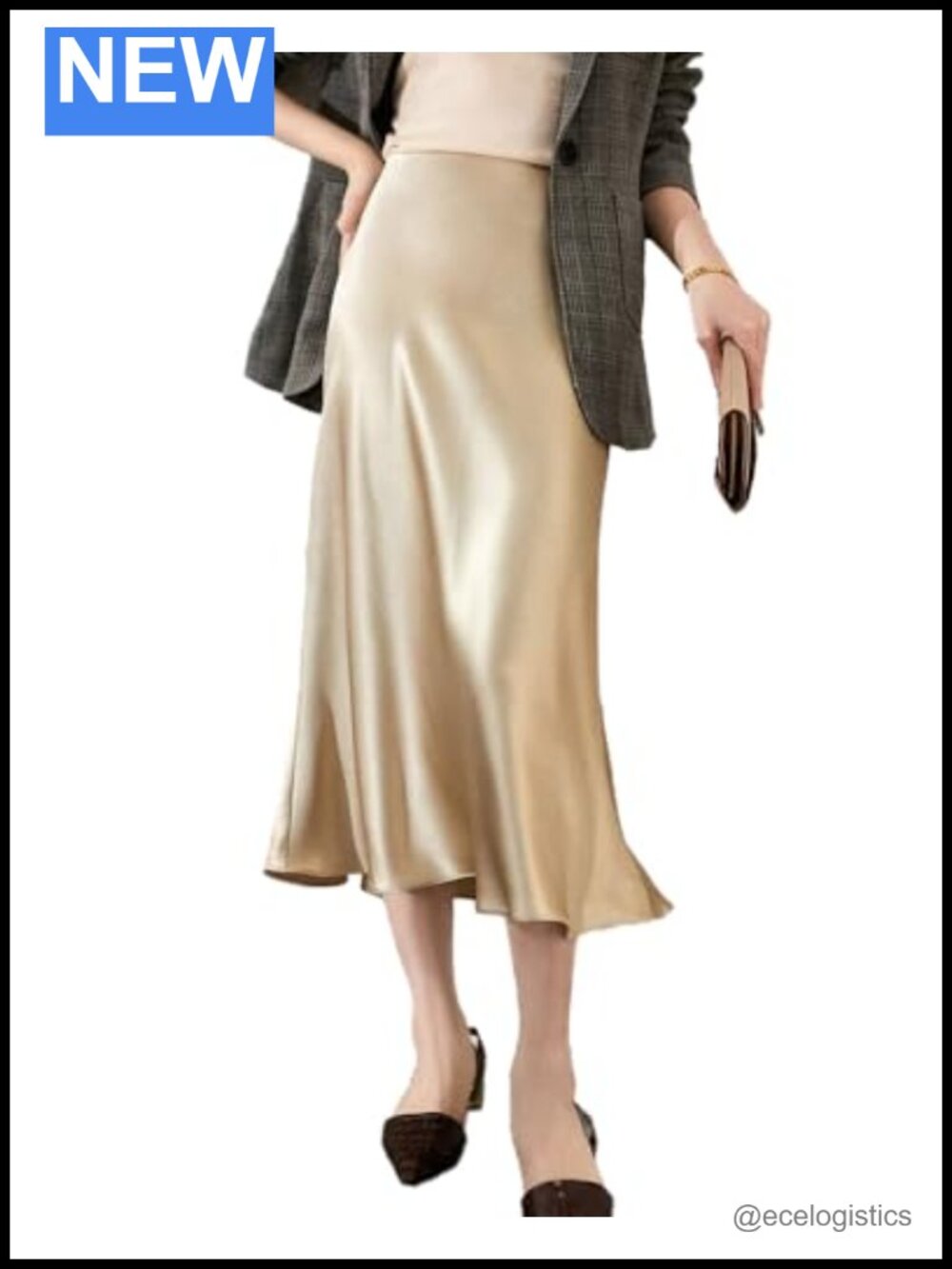 100% Silk Mini Skirt High Rise Pull On Contemporary Commute